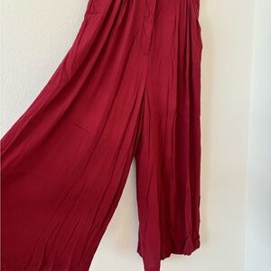 Elegant Red Women's Jumpsuit